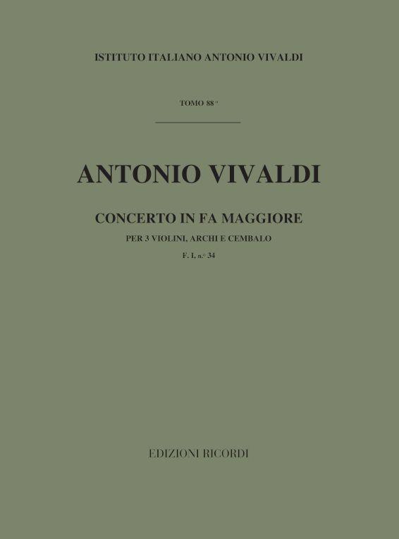 Concerto For 3 Violins In Fa RV 551